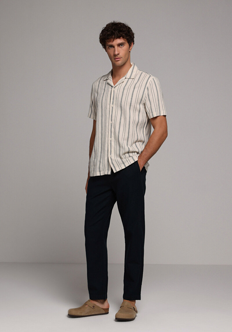 Imagine a Pantaloni De Barbati Albastru Marin Regular Fit  Cl1078470