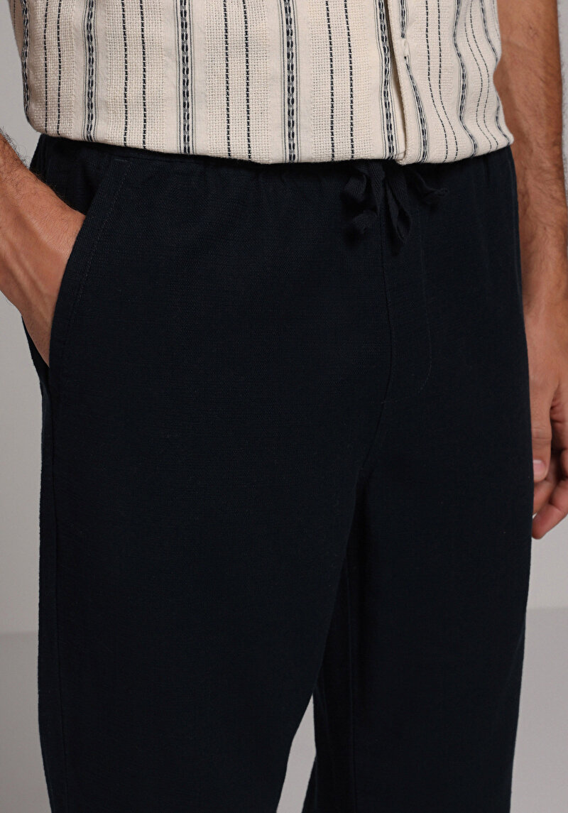Imagine a Pantaloni De Barbati Albastru Marin Regular Fit  Cl1078470