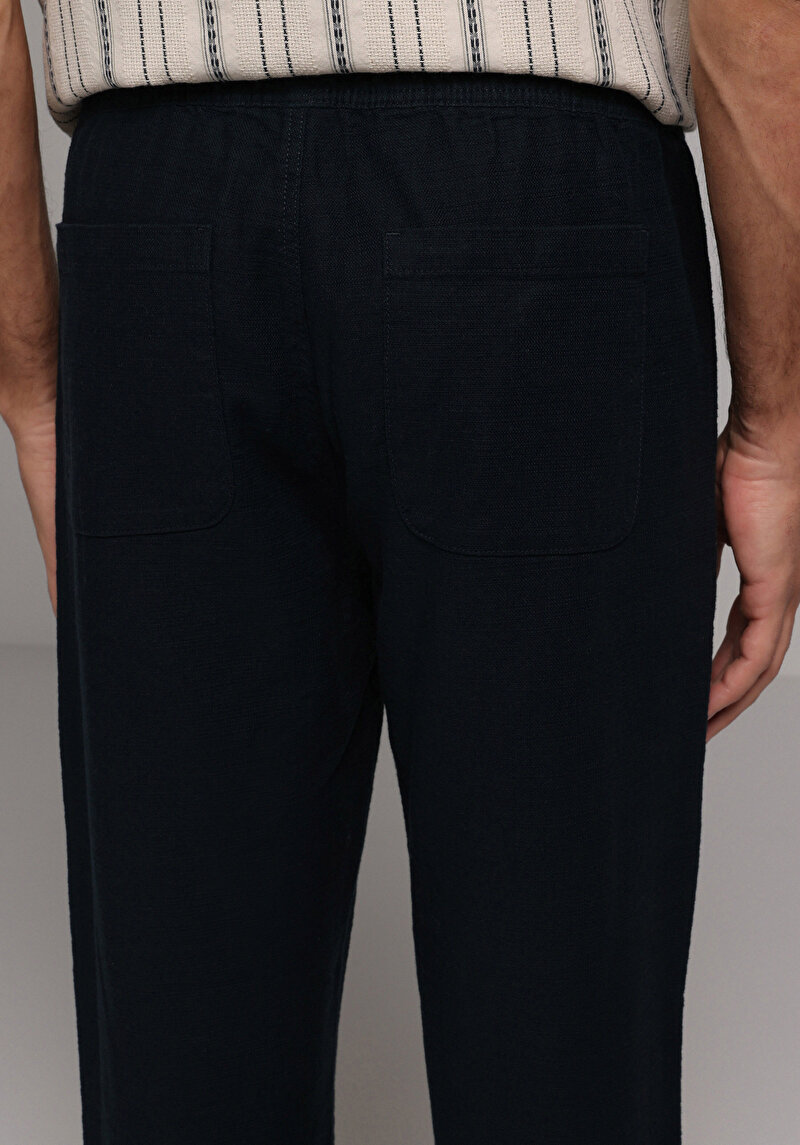 Afișați detalii pentru Pantaloni De Barbati Albastru Marin Regular Fit  Cl1078470