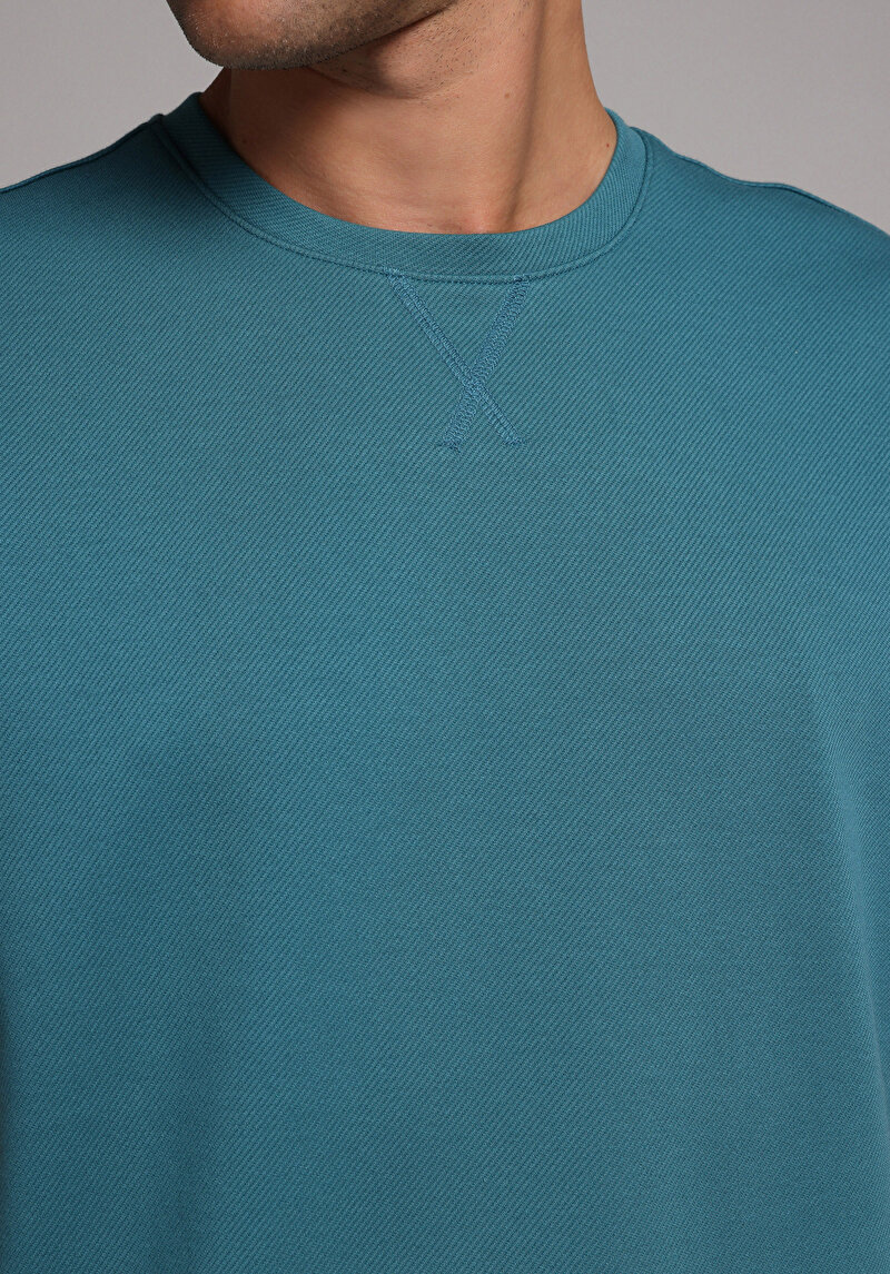 Imagine a Tricou Cu Maneca Scurta De Barbati Albastru Comfort Fit Cl1078670