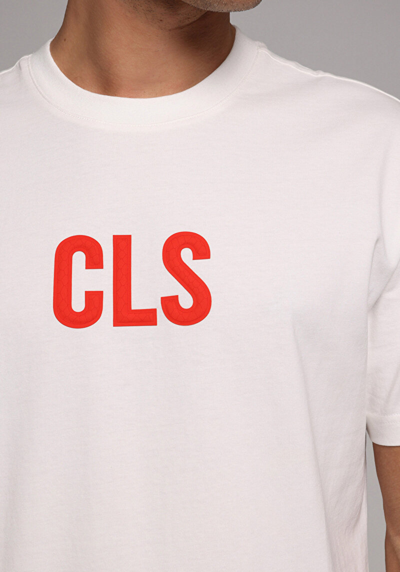 Imagine a Tricou Cu Maneca Scurta De Barbati Alb Comfort Fit Cl1079294