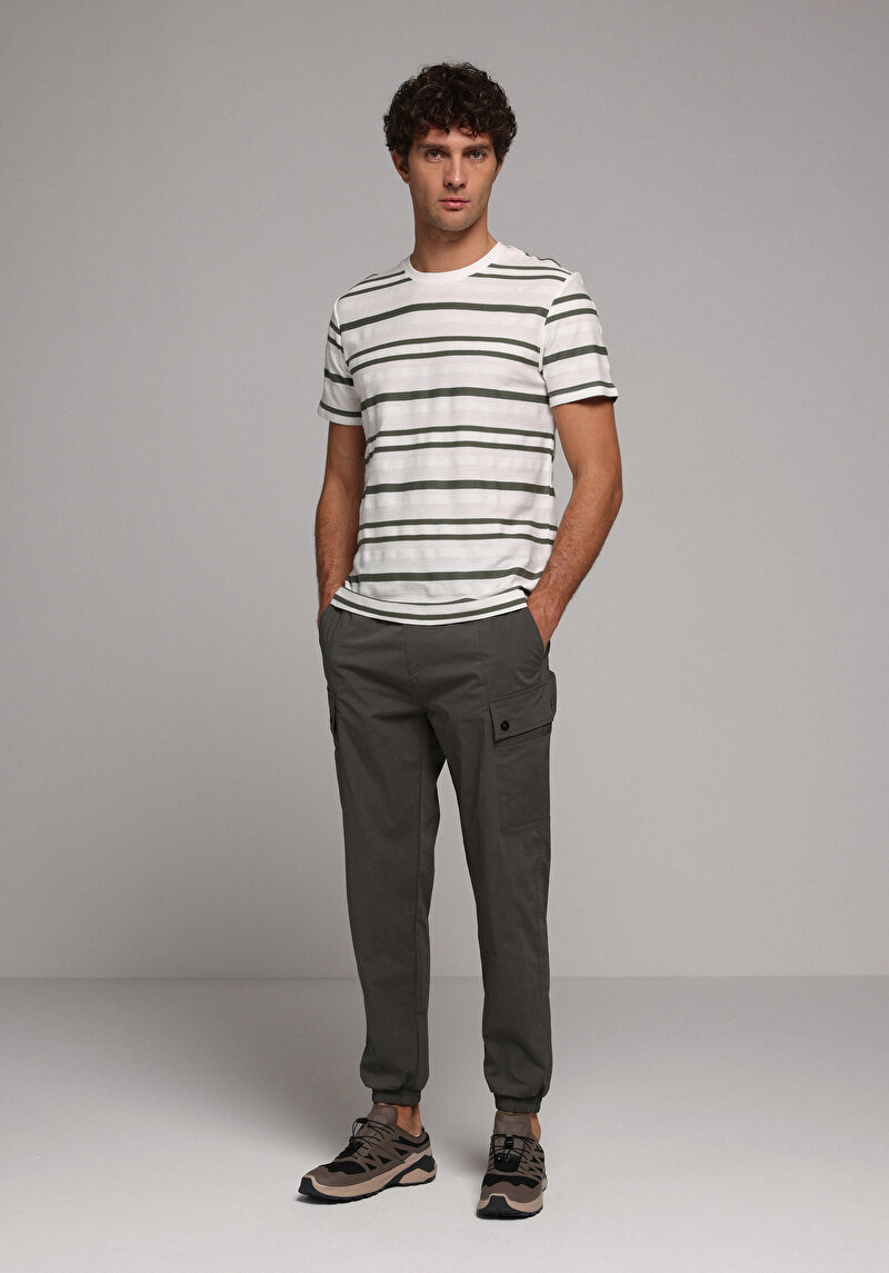 Imagine a Tricou Cu Maneca Scurta De Barbati Alb Regular Fit  Cl1079440