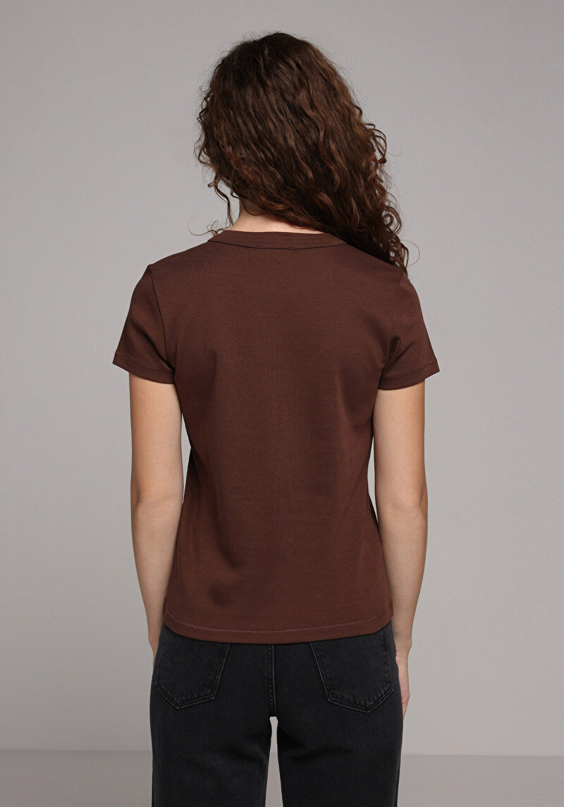 Imagine a Tricou Cu Maneca Scurta De Dama Maro Slim Fit Cl1068567