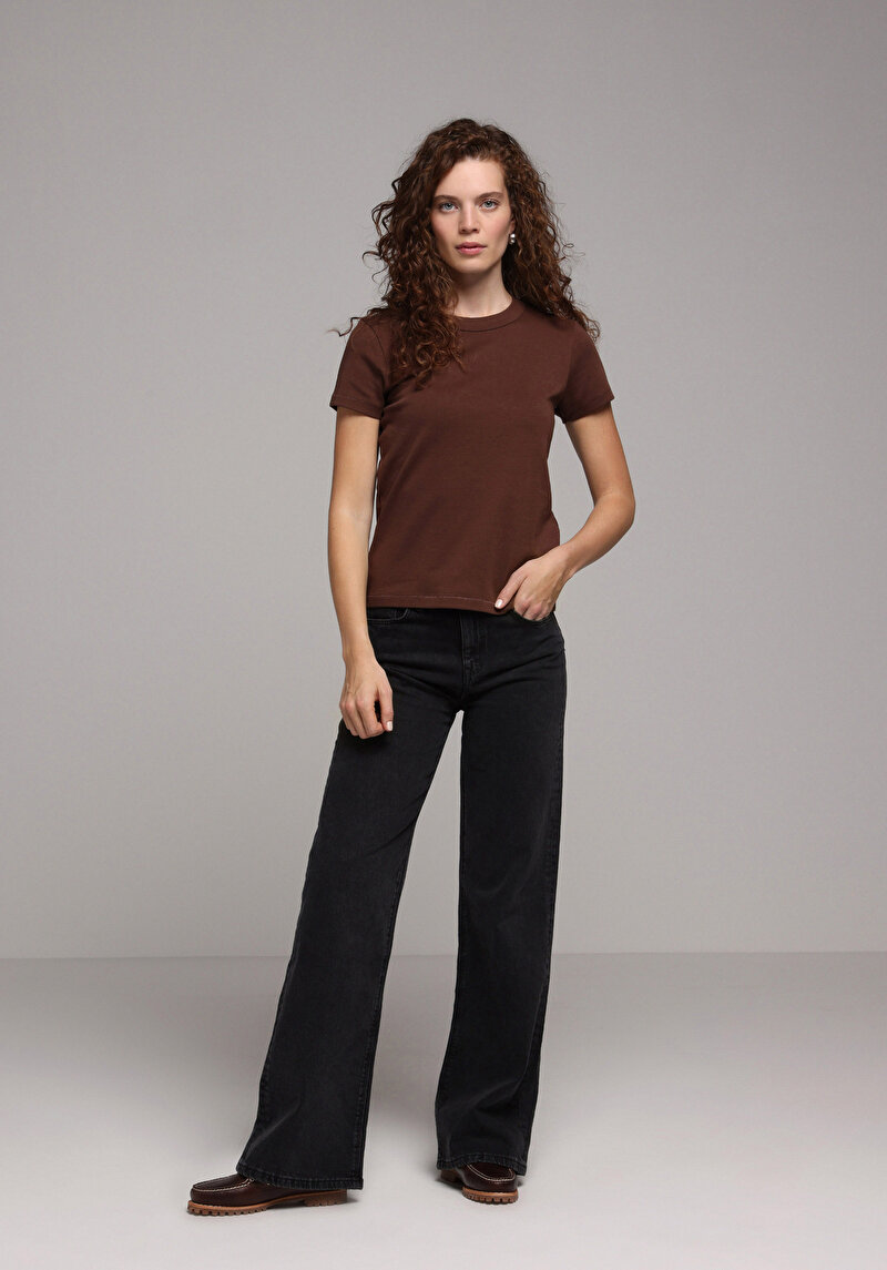 Imagine a Tricou Cu Maneca Scurta De Dama Maro Slim Fit Cl1068567