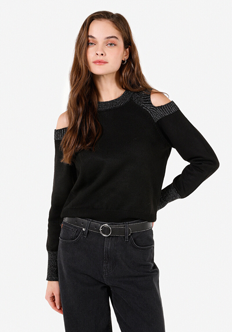 Imagine a Pulover De Dama Negru Regular Fit  Cl1070270