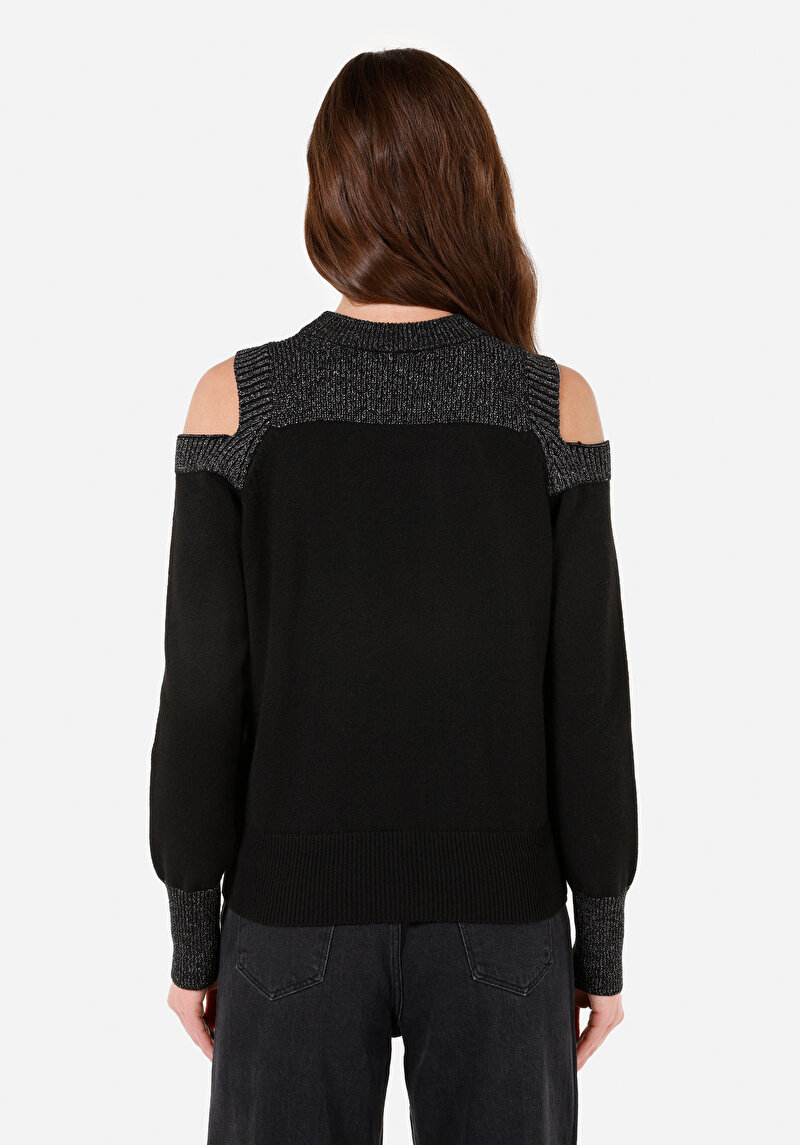 Imagine a Pulover De Dama Negru Regular Fit  Cl1070270