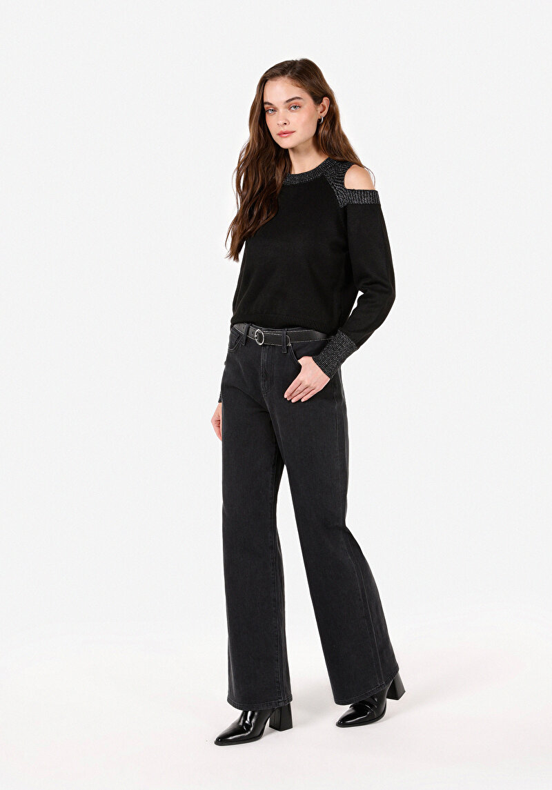 Imagine a Pulover De Dama Negru Regular Fit  Cl1070270