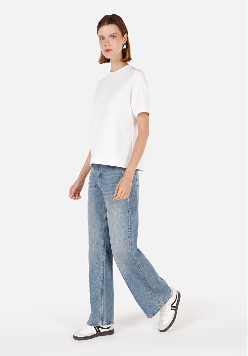 Imagine a Pantaloni De Dama Denim Regular Fit 970 Berry Cl1070702