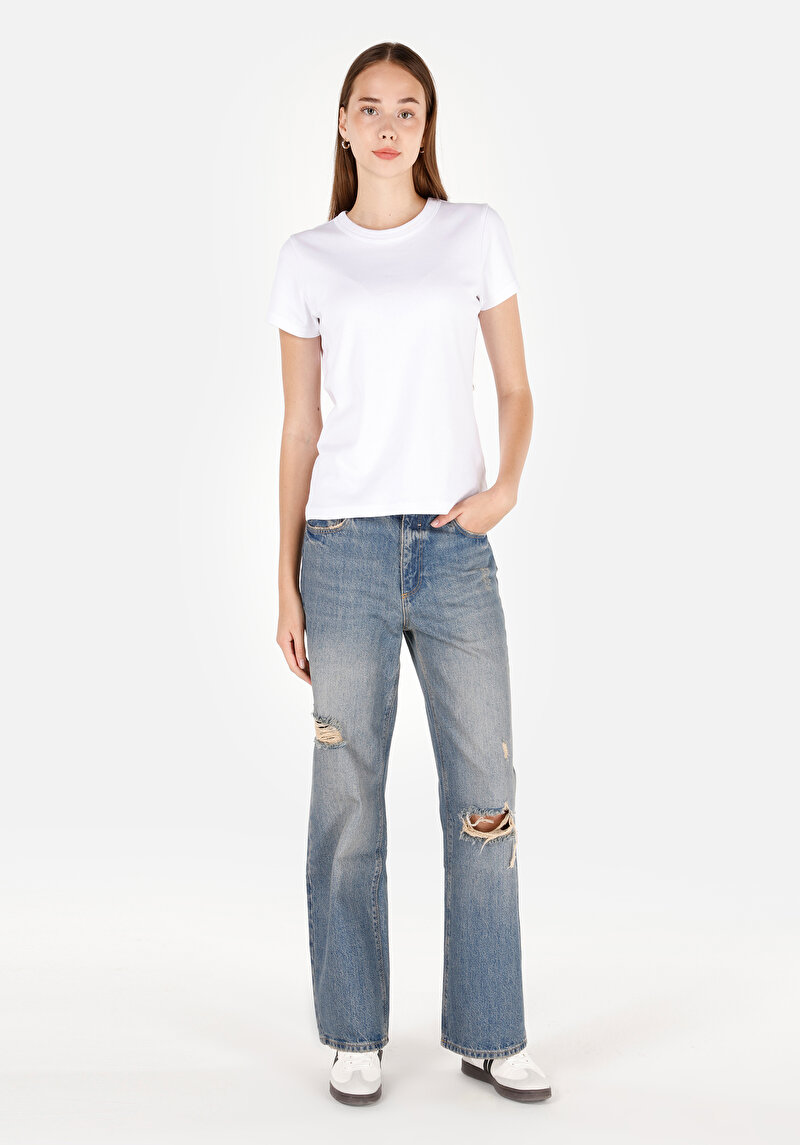 Imagine a Pantaloni De Dama Albastru Regular Fit 975 Ella Cl1072699