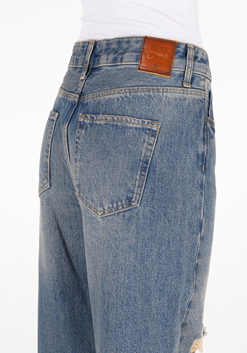 Afișați detalii pentru Pantaloni De Dama Albastru Regular Fit 975 Ella Cl1072699