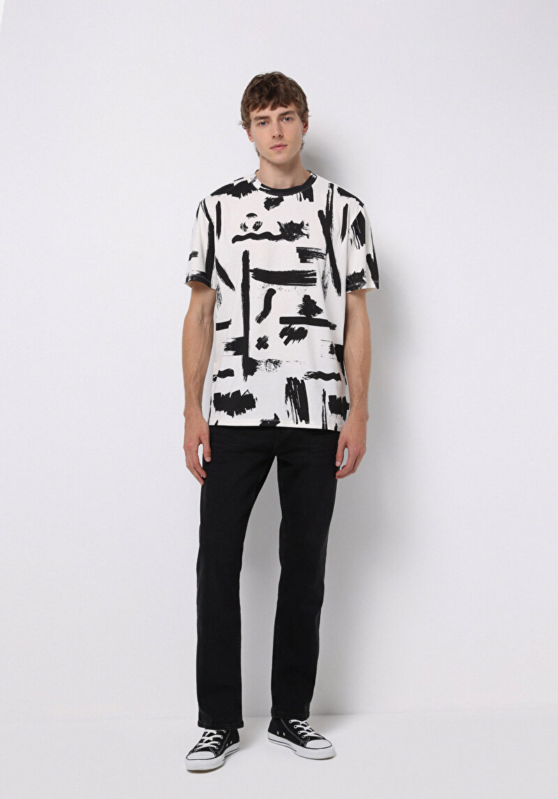 Imagine a Pantaloni De Barbati  Relaxed Straight Fit 045 David