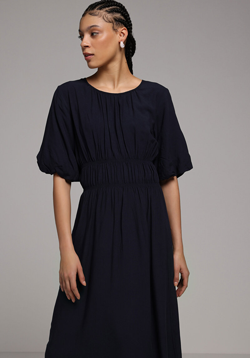 Imagine a Rochie De Dama Albastru Marin Regular Fit  Cl1078695