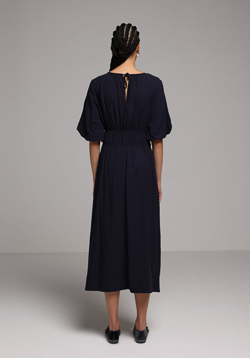 Imagine a Rochie De Dama Albastru Marin Regular Fit  Cl1078695