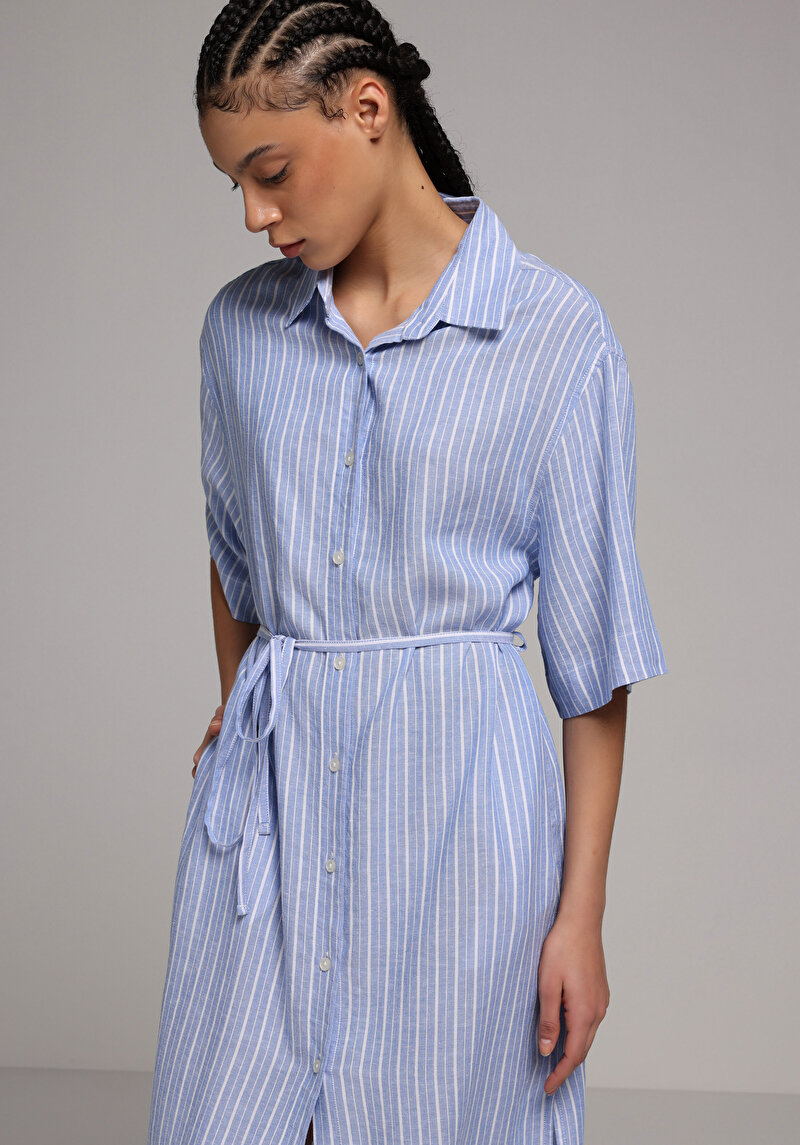 Imagine a Rochie De Dama Albastru Regular Fit  Cl1079020