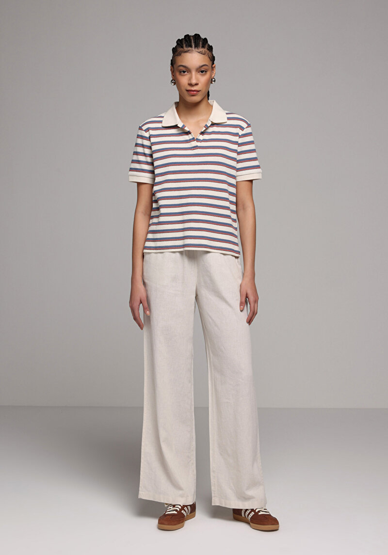 Imagine a Pantaloni De Dama Bej Regular Fit  Cl1079432