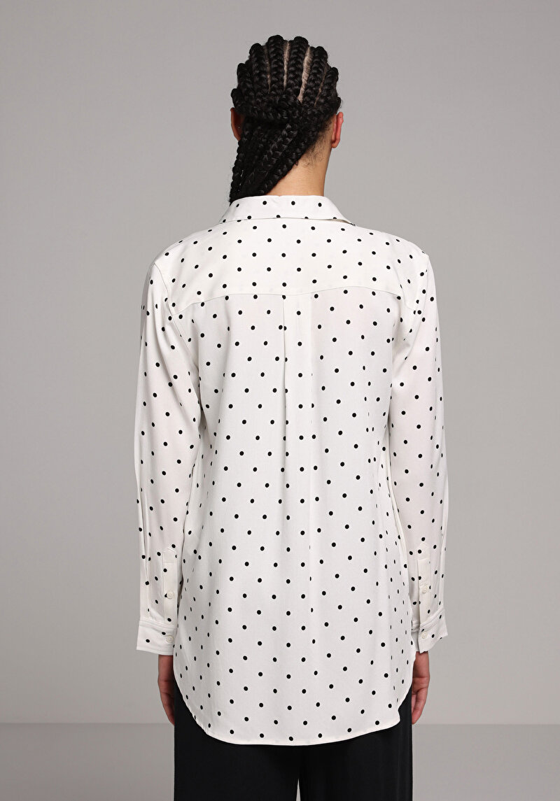 Imagine a Camasa Cu Maneca Lunga De Dama Ecru Regular Fit Cl1079498