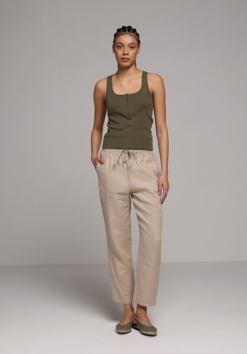 Afișați detalii pentru Maiou De Dama Kaki Slim Fit  Cl1079770