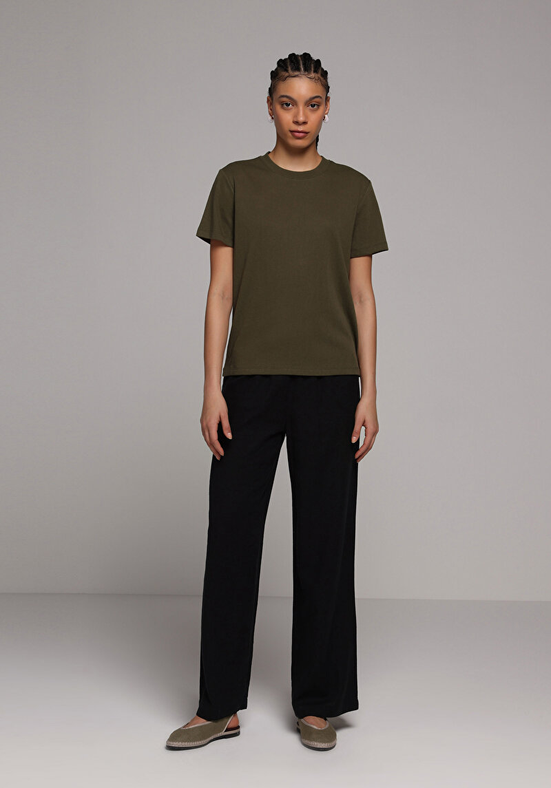 Imagine a Tricou Cu Maneca Scurta De Dama Kaki Regular Fit Cl1078623