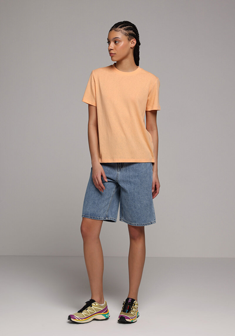 Imagine a Tricou Cu Maneca Scurta De Dama Somon Regular Fit  Cl1078623