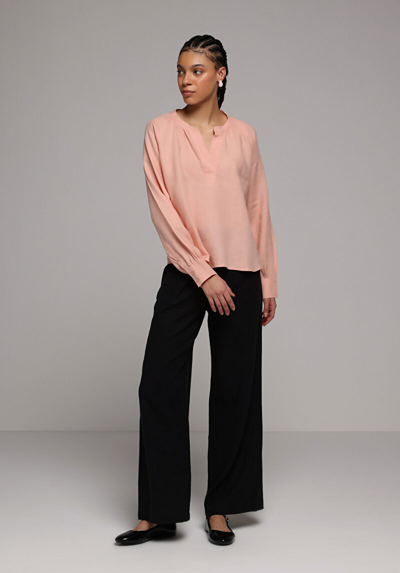 Imagine a Camasa Cu Maneca Lunga De Dama Somon Fashion Fit Cl1079050