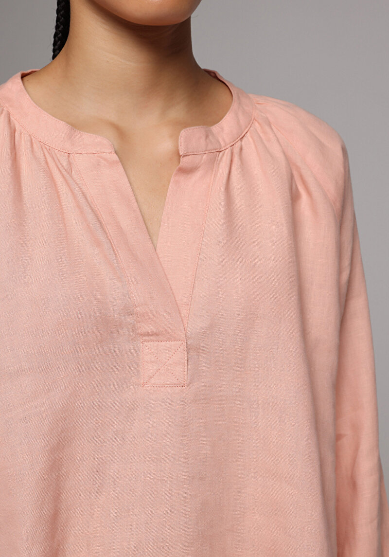 Imagine a Camasa Cu Maneca Lunga De Dama Somon Fashion Fit Cl1079050