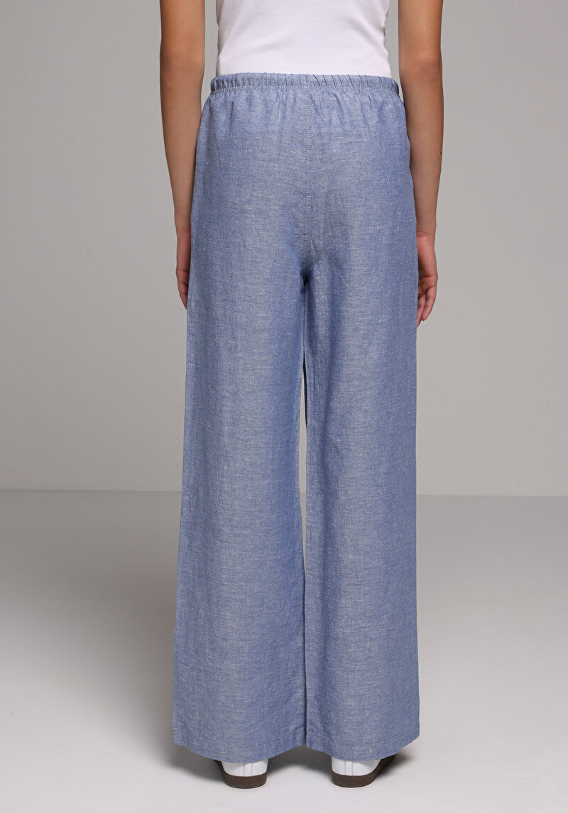 Imagine a Pantaloni De Dama Albastru Regular Fit Cl1079161