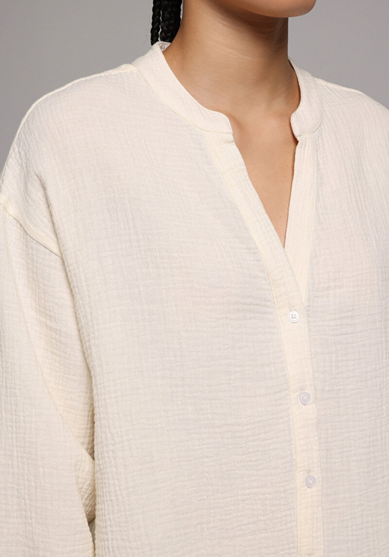 Imagine a Camasa Cu Maneca Lunga De Dama Galben Fashion Fit Cl1079163