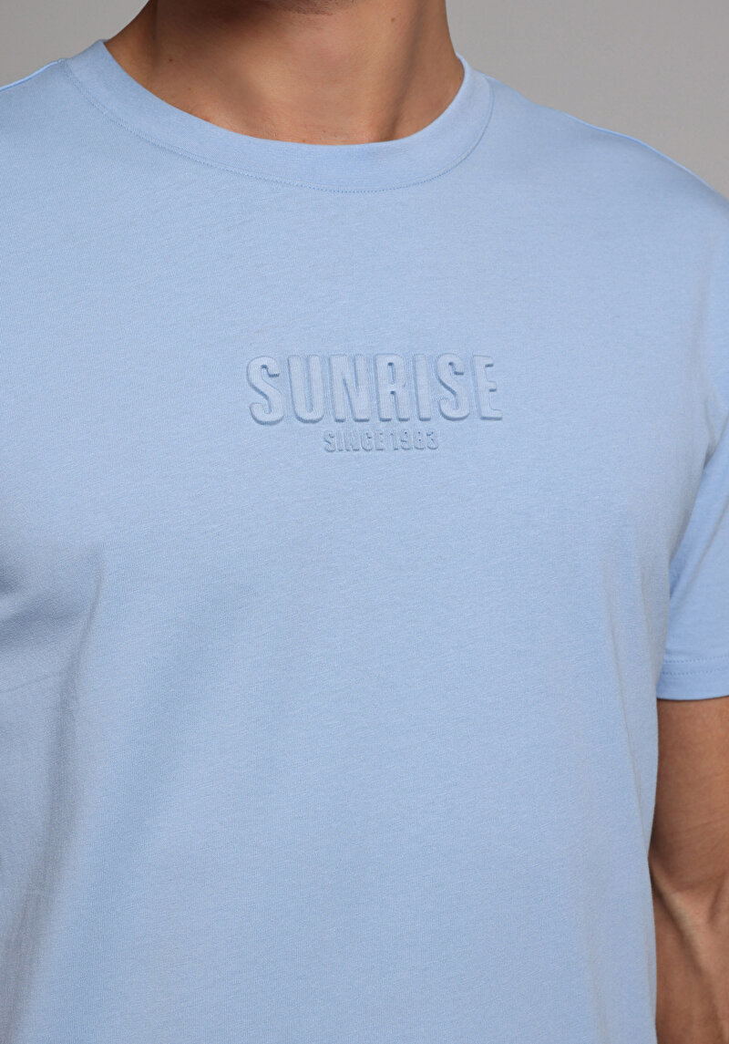 Imagine a Tricou Cu Maneca Scurta De Barbati Albastru Comfort Fit  Cl1078812