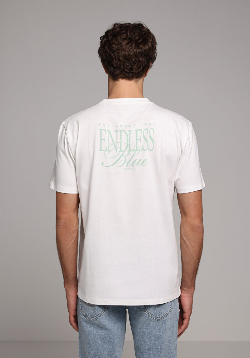 Imagine a Tricou Cu Maneca Scurta De Barbati Alb Comfort Fit Cl1079014