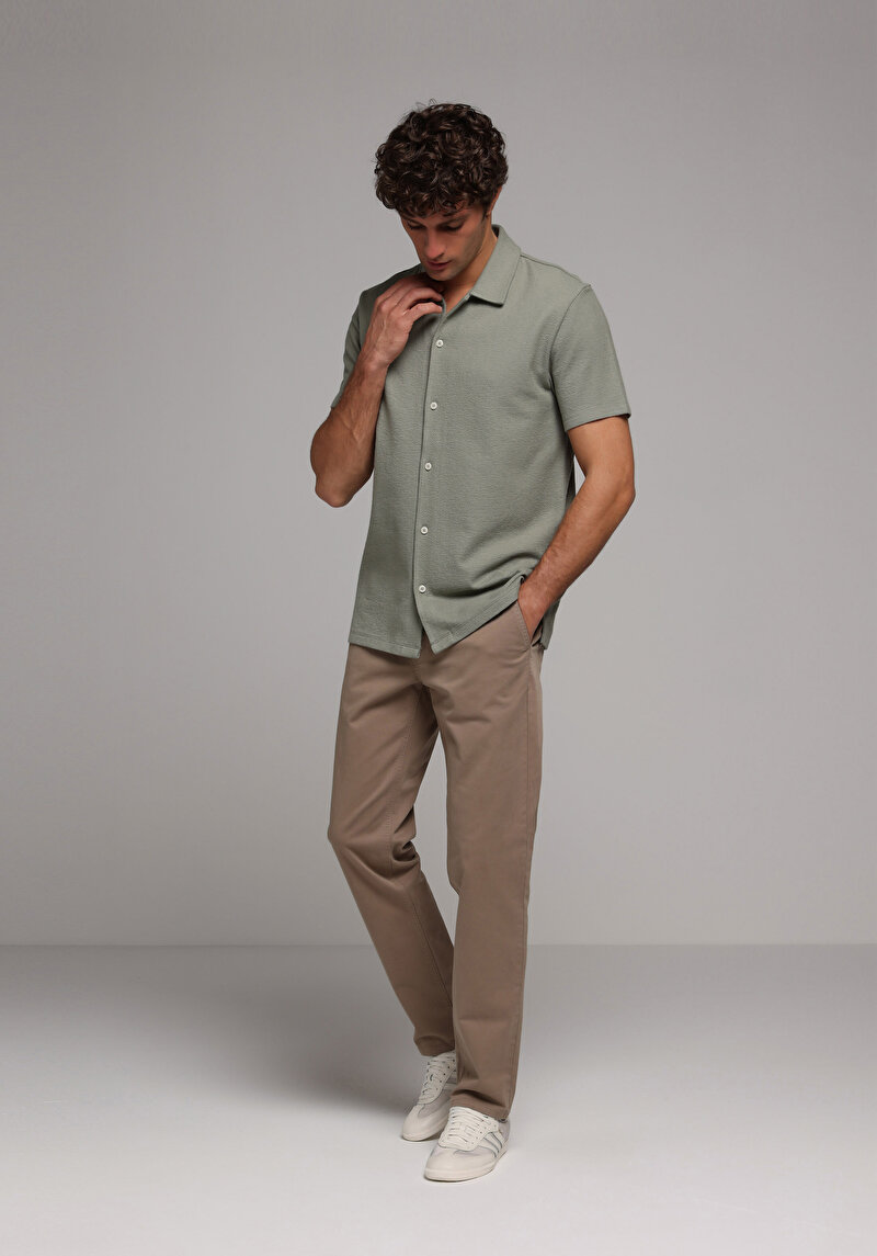 Imagine a Tricou Polo Cu Maneca Scurta De Barbati Verde Regular Fit Cl1079085