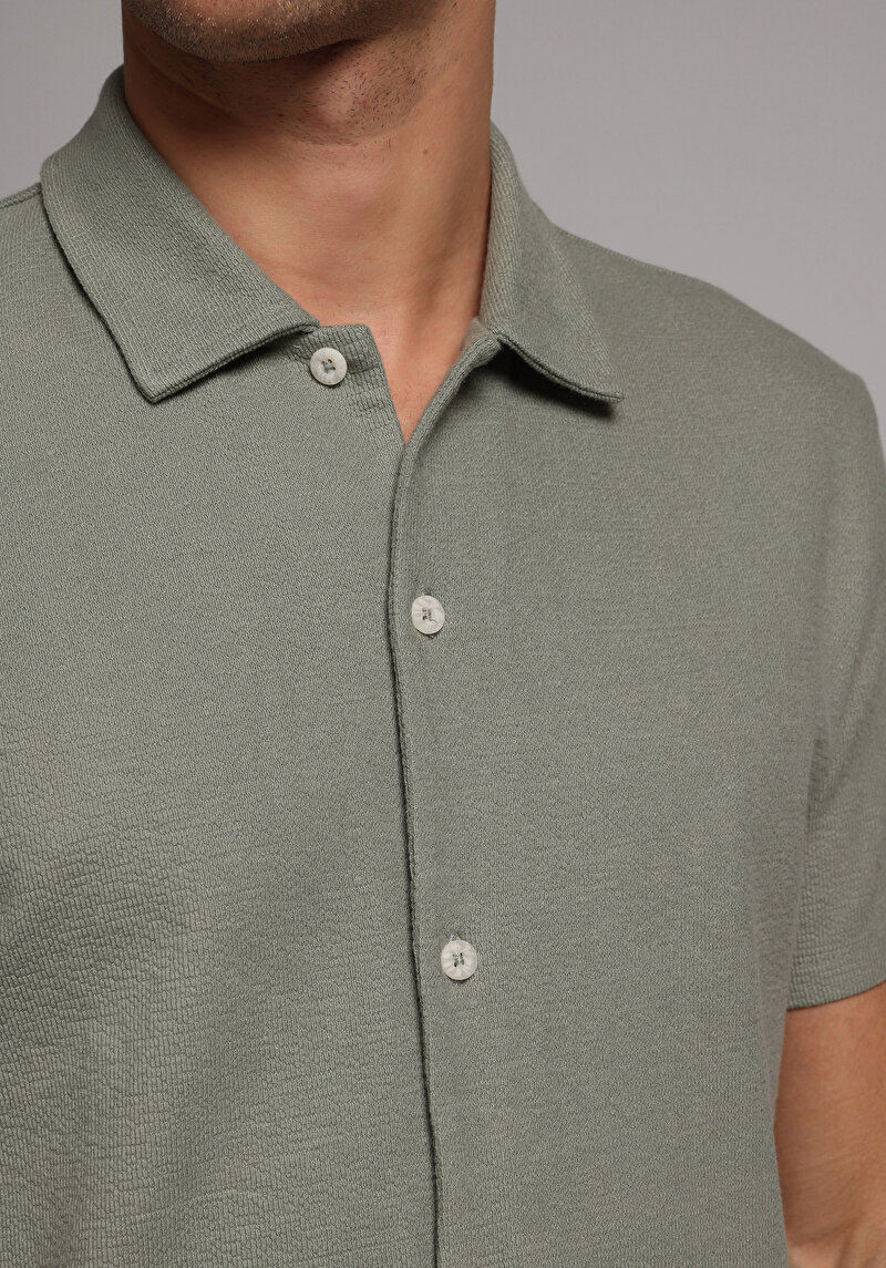 Imagine a Tricou Polo Cu Maneca Scurta De Barbati Verde Regular Fit Cl1079085