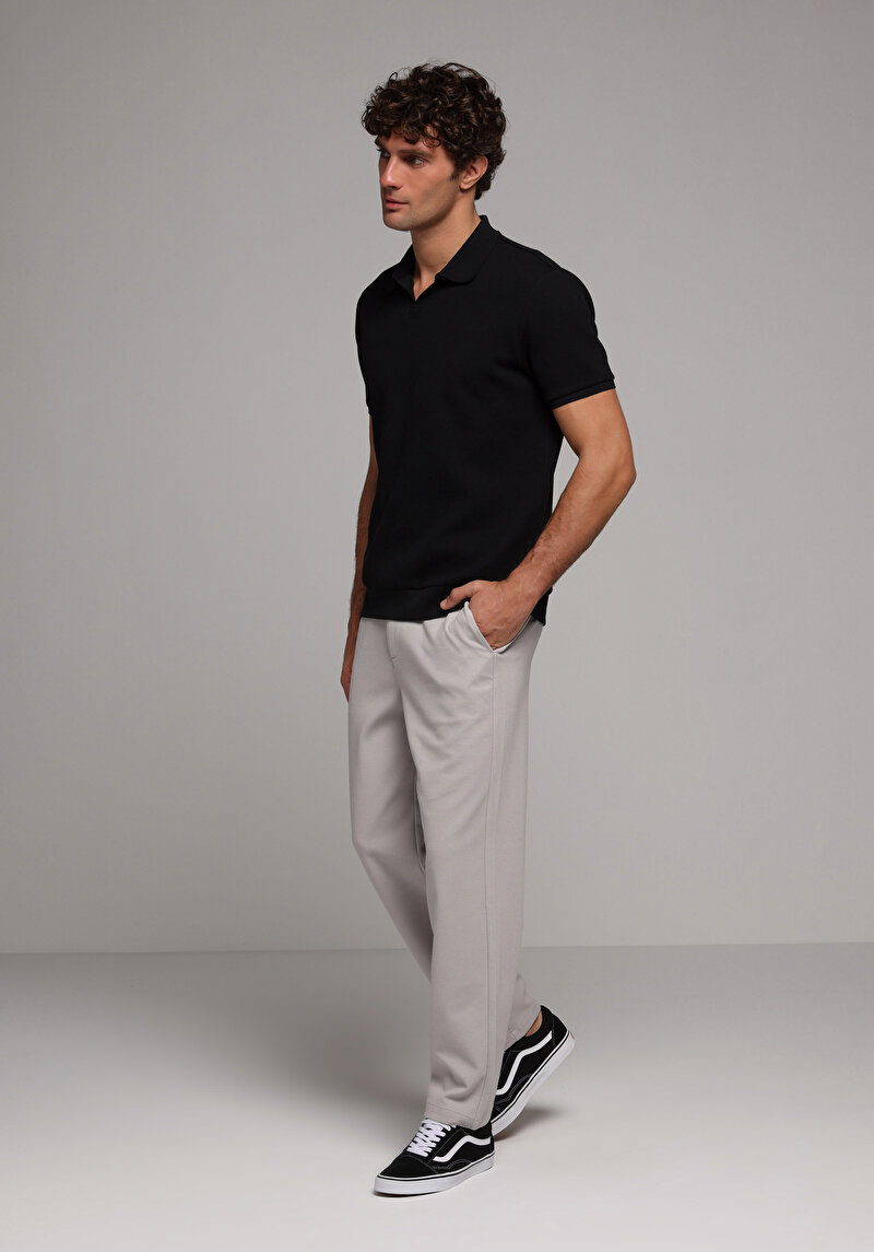 Imagine a Tricou Polo Cu Maneca Scurta De Barbati Negru Regular Fit Cl1079282