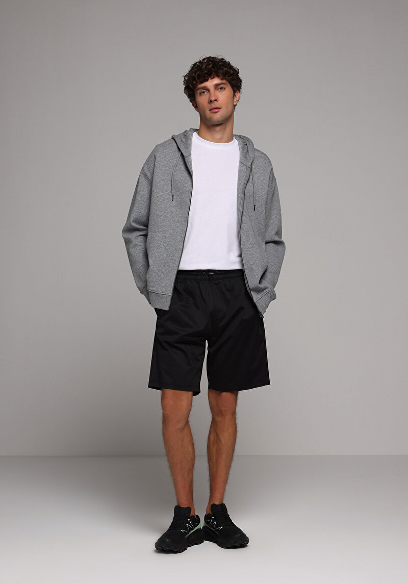 Imagine a Short / Pantaloni Scurti De Barbati Negru Regular Fit  Cl1079287