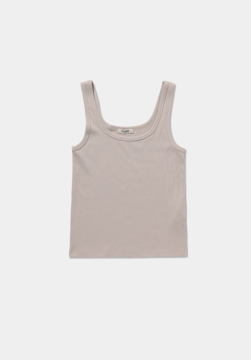 Afișați detalii pentru Maiou De Dama Bej Slim Fit  Cl1068709