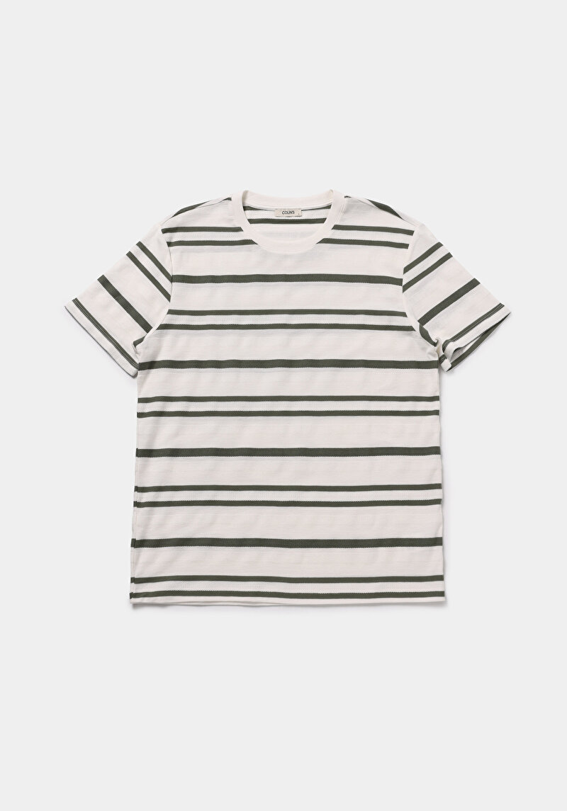 Imagine a Tricou Cu Maneca Scurta De Barbati Alb Regular Fit  Cl1079440