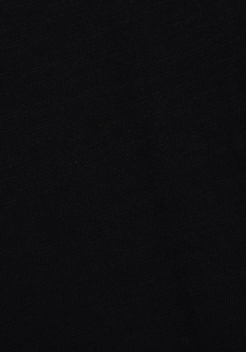 Afișați detalii pentru Regular Fit Tricou Negru Cu Mânecă Scurtă Pentru Bărbați Cu Decolteu În V