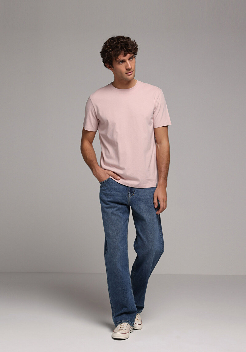 Imagine a Tricou Cu Maneca Scurta De Barbati Roz Regular Fit  Cl1073961