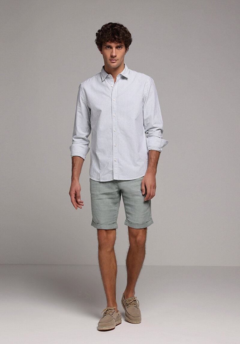 Imagine a Camasa Cu Maneca Lunga De Barbati  Regular Fit  Cl1079703