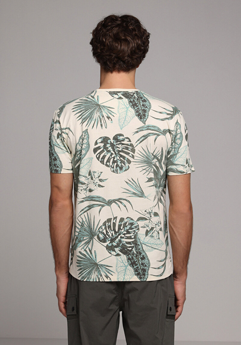 Imagine a Tricou Cu Maneca Scurta De Barbati Verde Regular Fit  Cl1079907