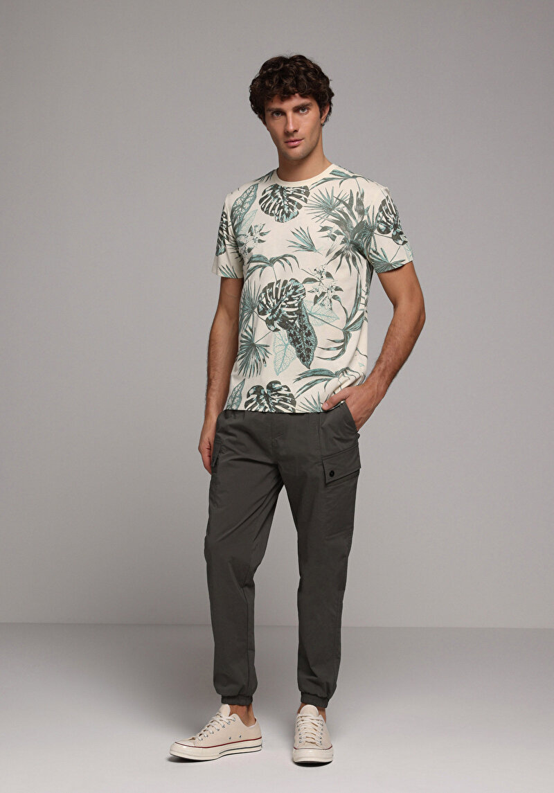 Imagine a Tricou Cu Maneca Scurta De Barbati Verde Regular Fit Cl1079907