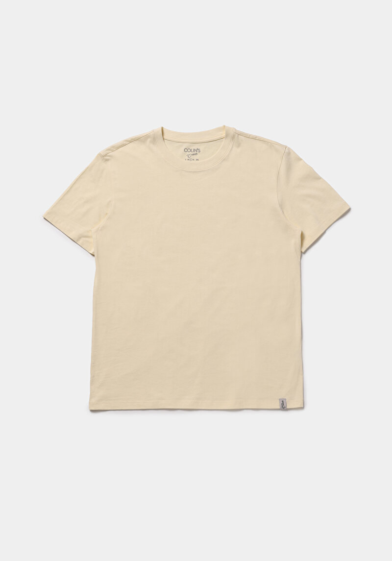 Imagine a Regular Fit Round Neck Drept Sari Tricou Cu Mânecă Scurtă Pentru Bărbați