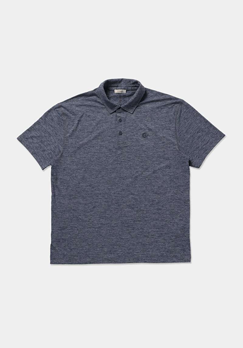 Imagine a Tricou Polo Cu Maneca Scurta De Barbati Albastru Marin Comfort Fit  Cl1079071