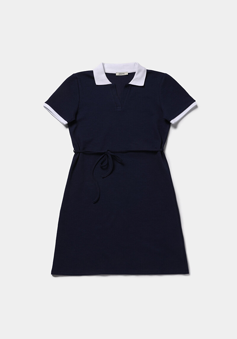 Imagine a Rochie De Dama Albastru Marin Regular Fit  Cl1079135