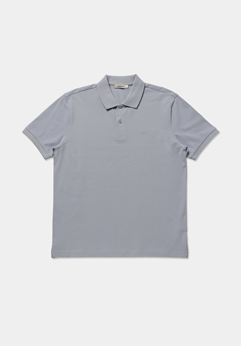 Imagine a Tricou Polo Cu Maneca Scurta De Barbati Albastru Regular Fit  Cl1073960