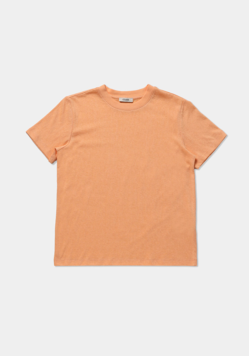 Imagine a Tricou Cu Maneca Scurta De Dama Somon Regular Fit  Cl1078623