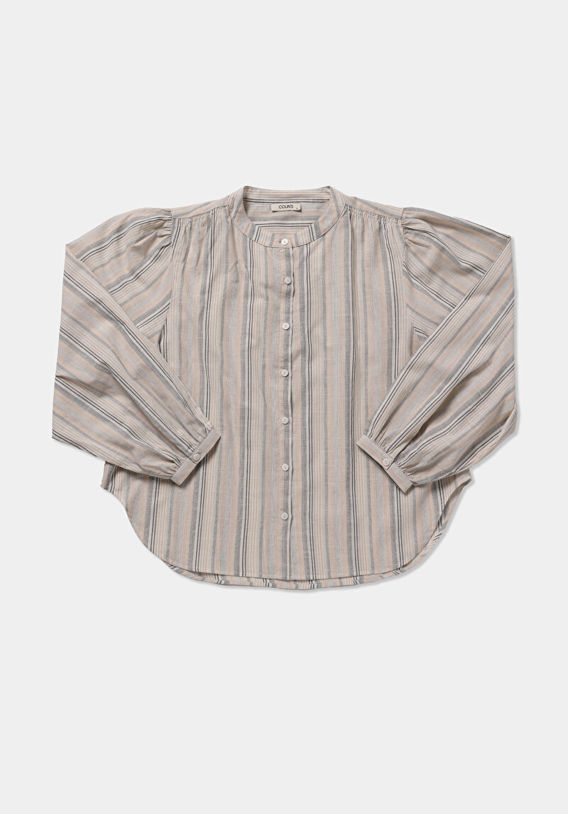 Imagine a Bluza Cu Maneca Lunga De Dama Bej Fashion Fit  Cl1078290