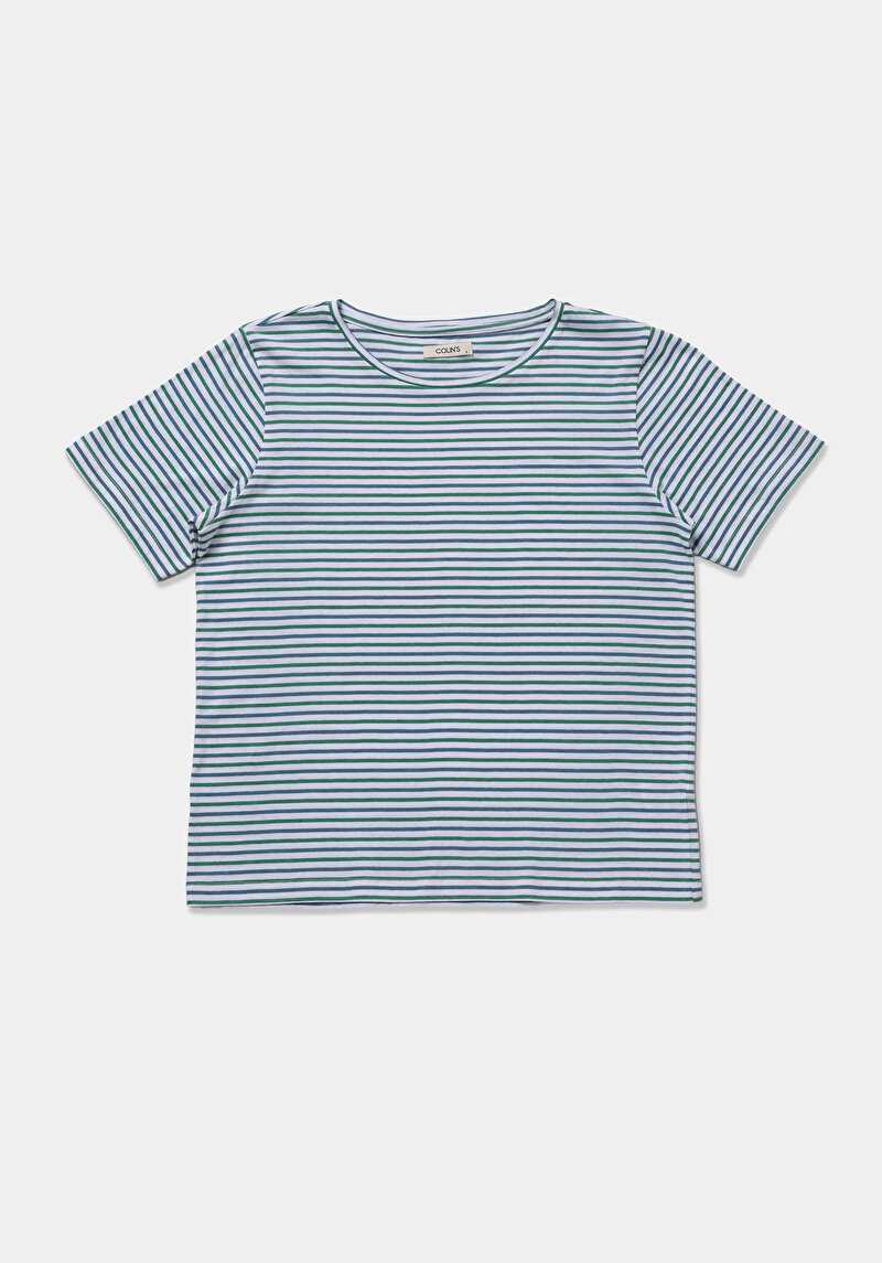 Imagine a Tricou Cu Maneca Scurta De Dama Verde Regular Fit  Cl1078307