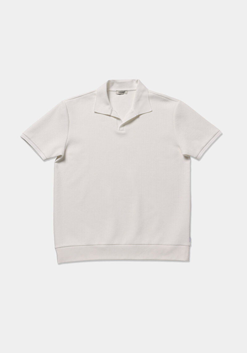 Imagine a Tricou Polo Cu Maneca Scurta De Barbati Alb Regular Fit  Cl1079282