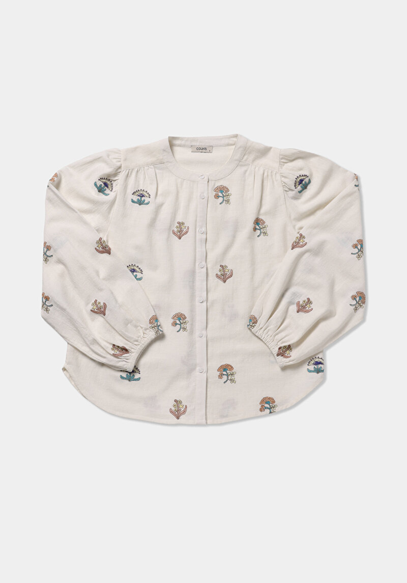 Imagine a Bluza Cu Maneca Lunga De Dama Ecru Fashion Fit  Cl1078711