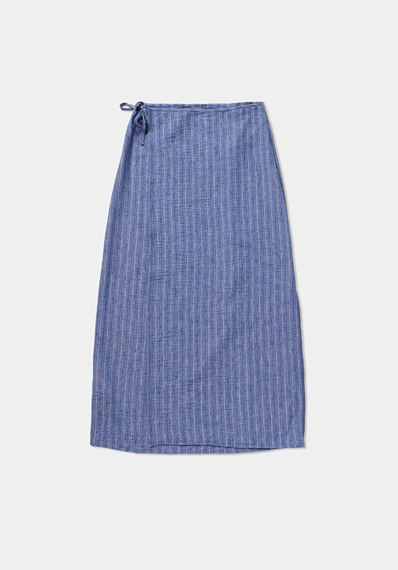 Afișați detalii pentru Fusta De Dama Albastru Midi  Cl1079017